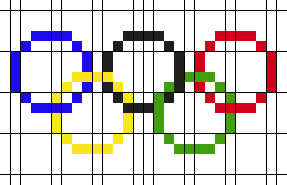 Olympic flag grid