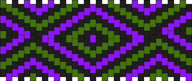 Purple & green Pattern cuff