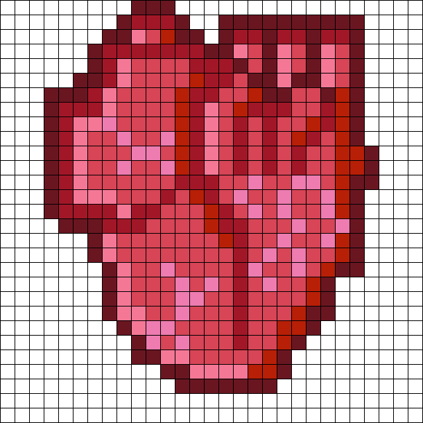 Human Heart Perler