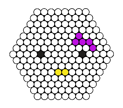 Small Hexagon Hello Kitty with bow