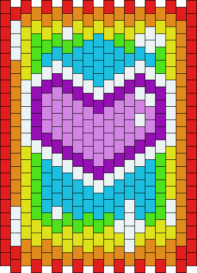 Rainbow Heart Panel