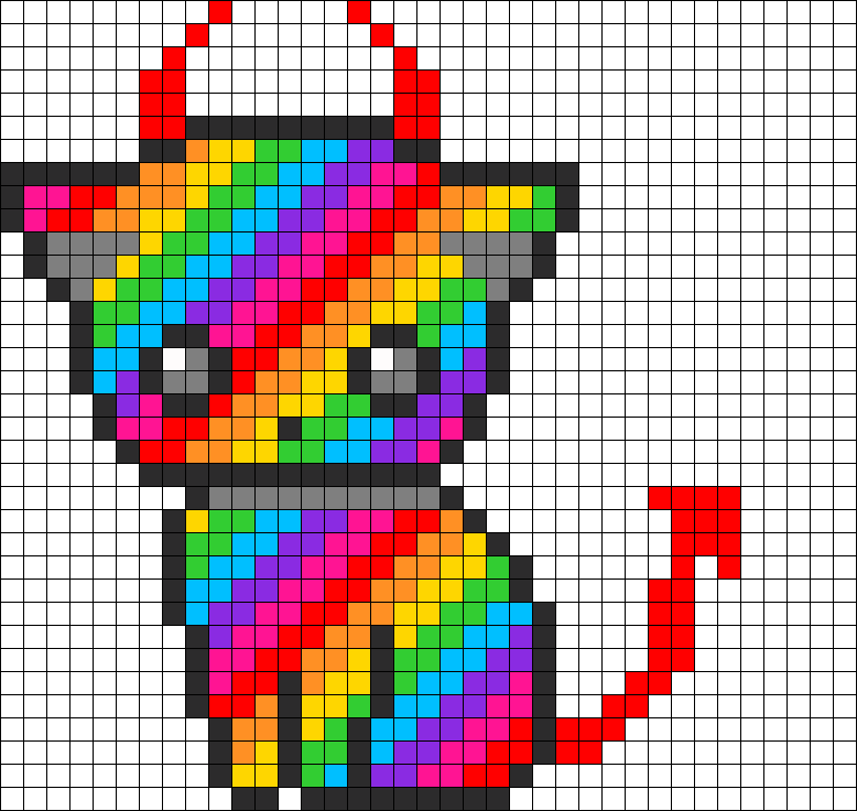 Rainbow Devil Kitty