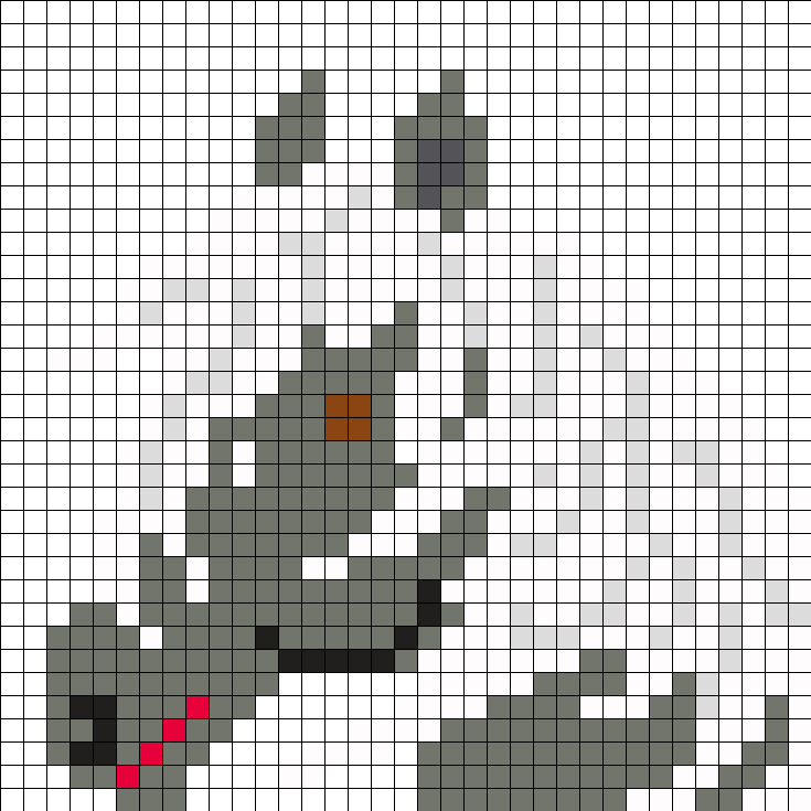 Grey Horse With White Mane Drawing