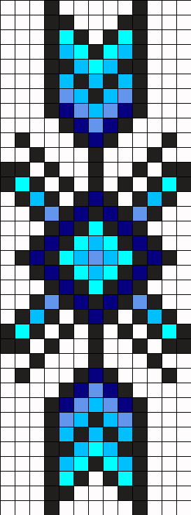 Southwestern Pattern Bk With 4 Shades Blue