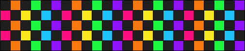 glitchcore rainbow checkered ladder cuff 1