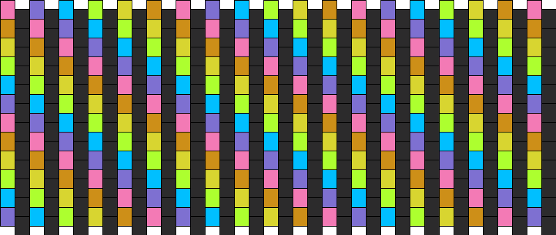 Diagonal Rainbow Stripes On Black