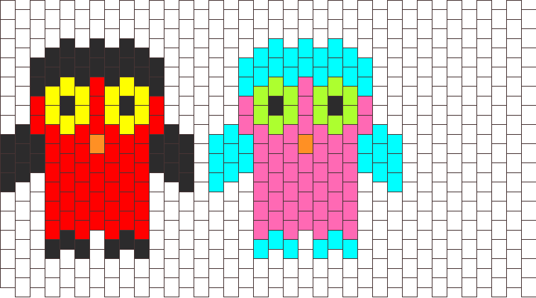 Red And Pink Owl