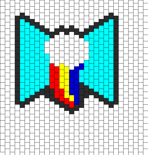 Rainbow Dash Peyote Bow Kind Of Uneven LARGE