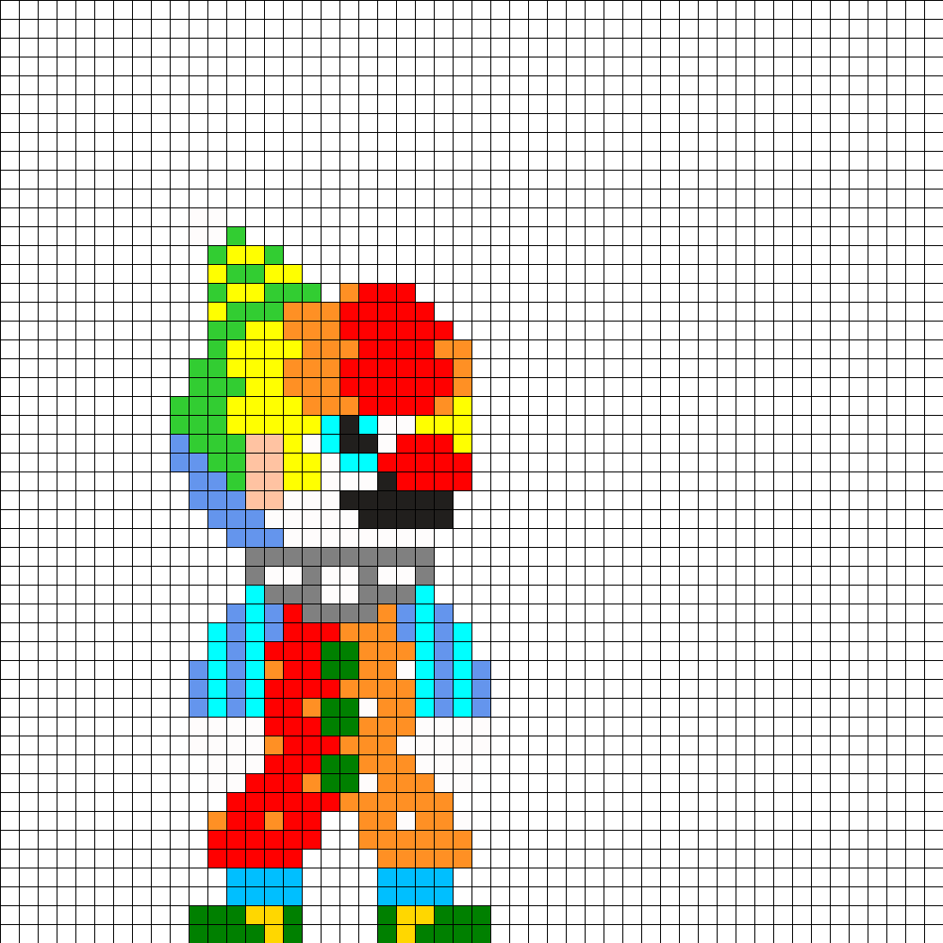 Super Mario Odyssey 8bit Clown Mario