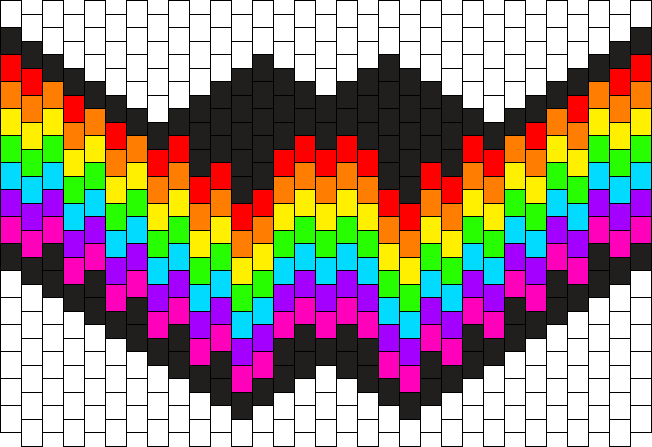 rainbow smile pattern