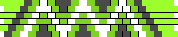 Black Green And White Zigzag
