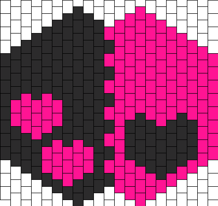 Pinkblack Mask With Hearts