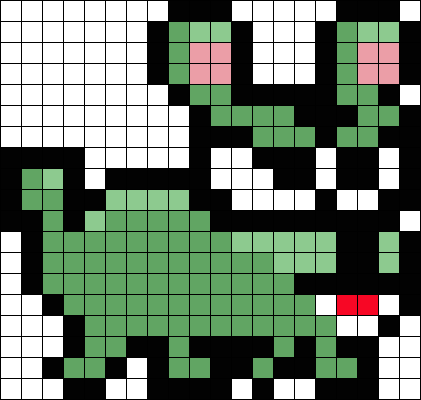 Green bunny enemy (Candy bear)