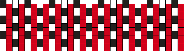Red,black,and White Cuff
