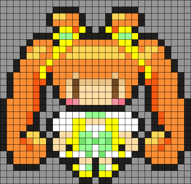 Glitter Force Glitter Clover (I found the perler on google and made it into a pattern)