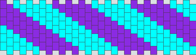 Purple And Blue Diagonal Multi