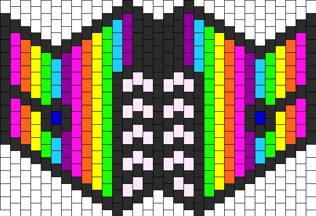 Edited Rainbow Mask Bead Pattern