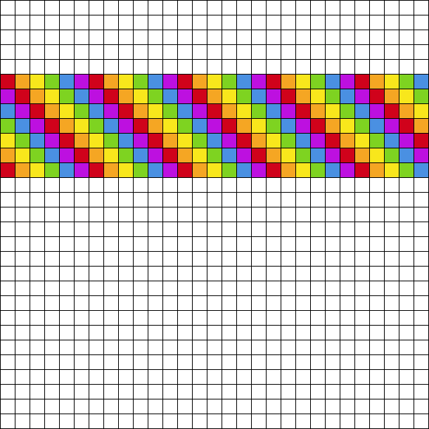 Rainbow Downward Cuff