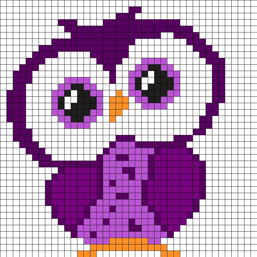 Purple Small Owl