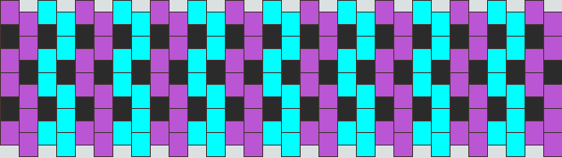 Checkered Purple And Blue