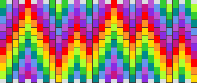 Rainbow Zigzag Cuff