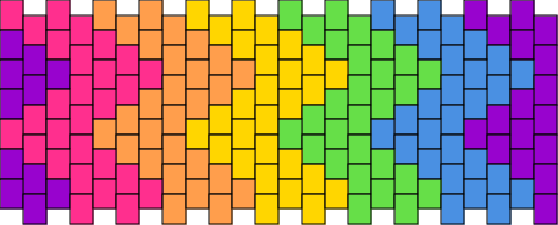 6-Color Neon Zigzag