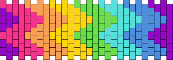 7-Color Neon Zigzag