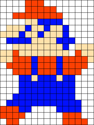 8 bit Mario pixel