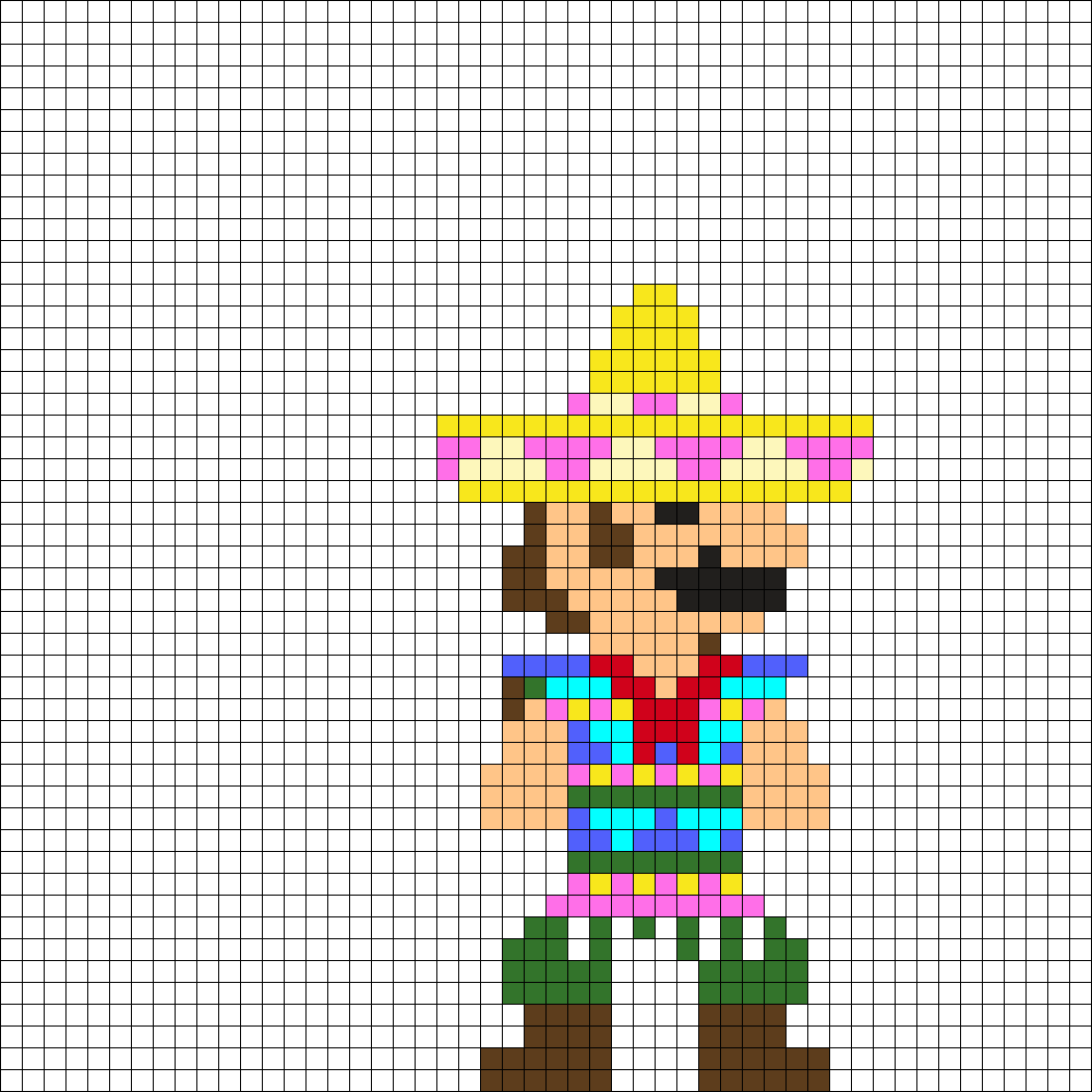 Poncho Mario pixel art