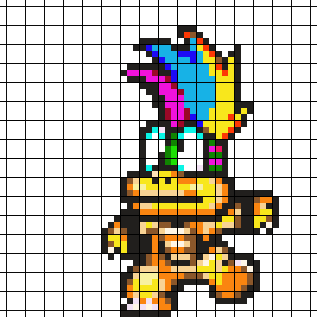 Lemmy Koopa pixel art