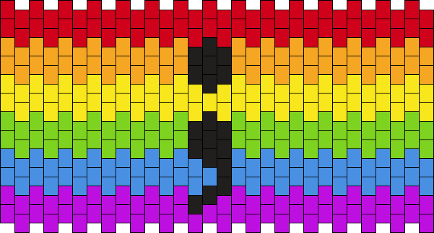 Depression/SH semi-colon symbol with rainbow background