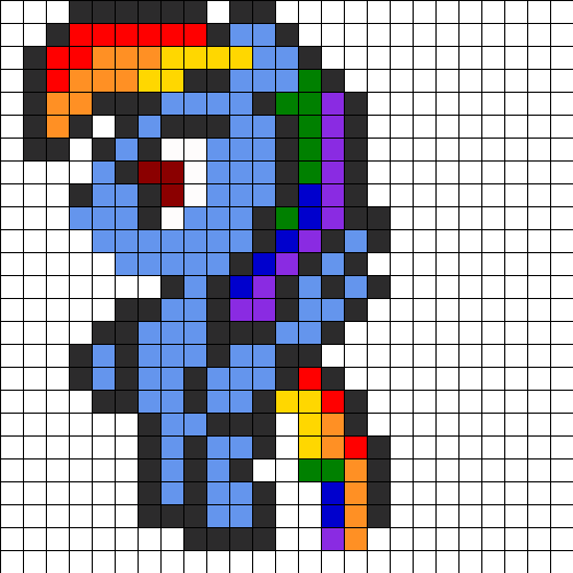 MLP Pixle Rainbow Dash