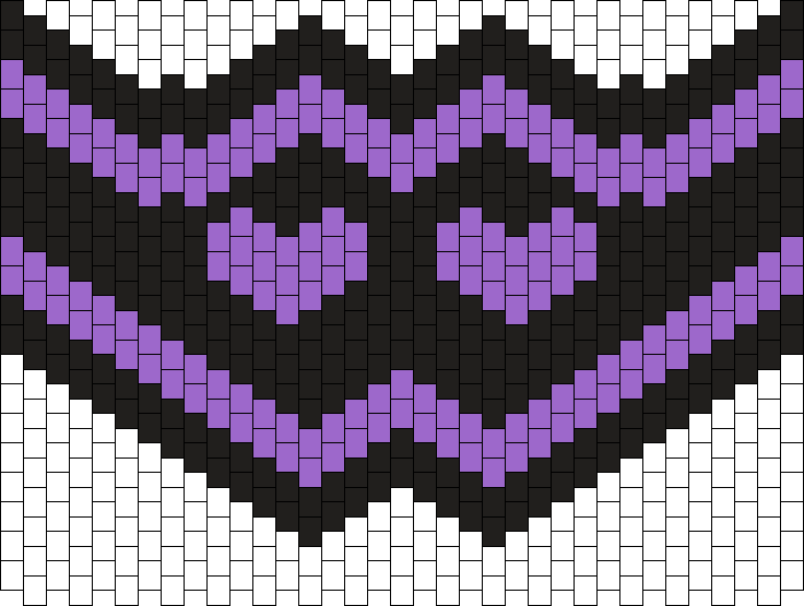 purple black heart mask