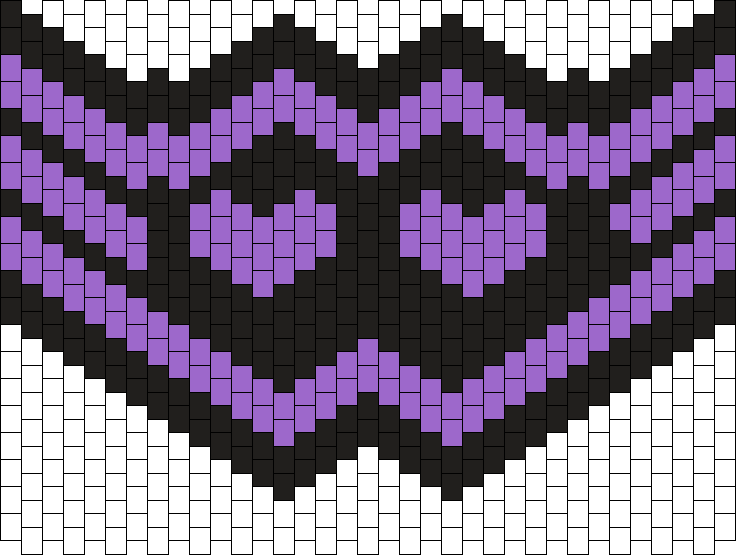 Purple Black Heart Mask