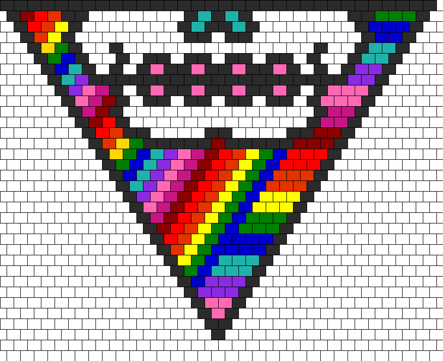 Rainbow Skull Bandana