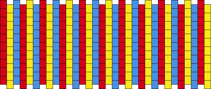 Primary Colored Stripes Cuff