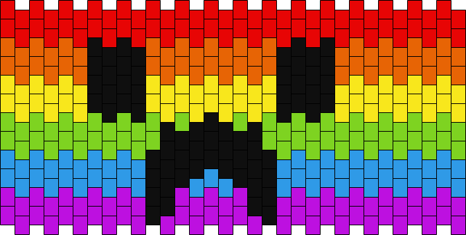 Rainbow Minecraft Creeper