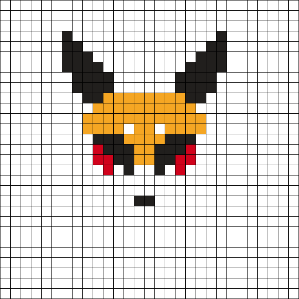 Fox mask (Ren Hana inspired) pattern