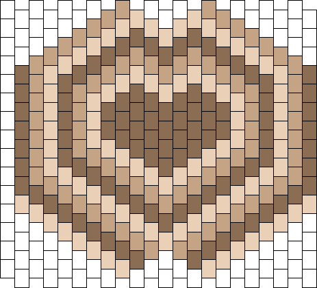 brown repeating heart mask (test)