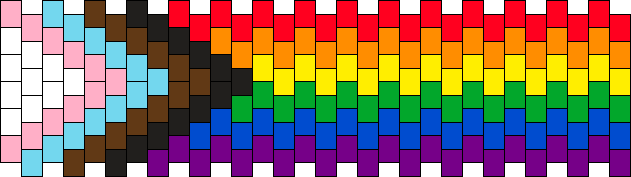 Tiny Progress Pride Flag (multi Stitch)