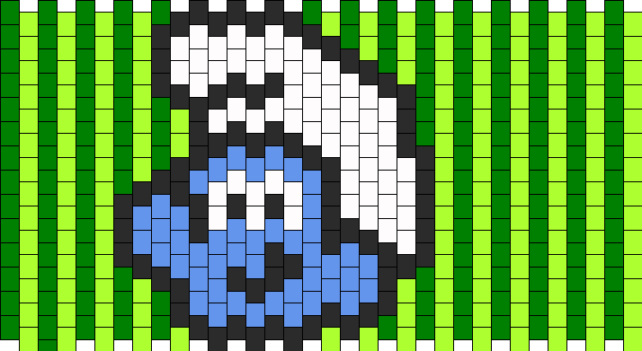 Smurf Double Vertical Green