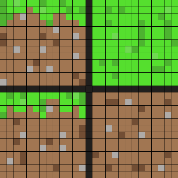 grass block <3 {make the left two twice}