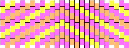 Pink Yellow And Orange Diagonal 