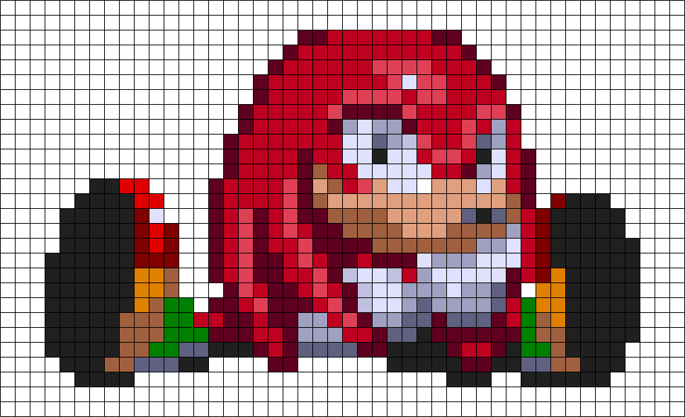 Knuckles sitting cutely ( Sonic )