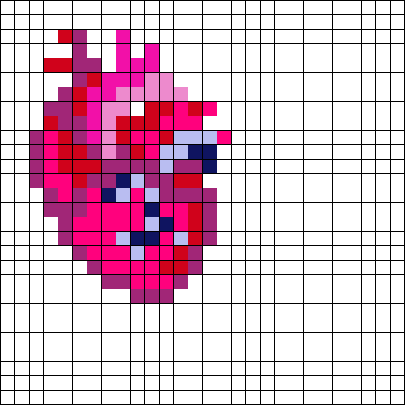 Anatomical Heart Perler C:
