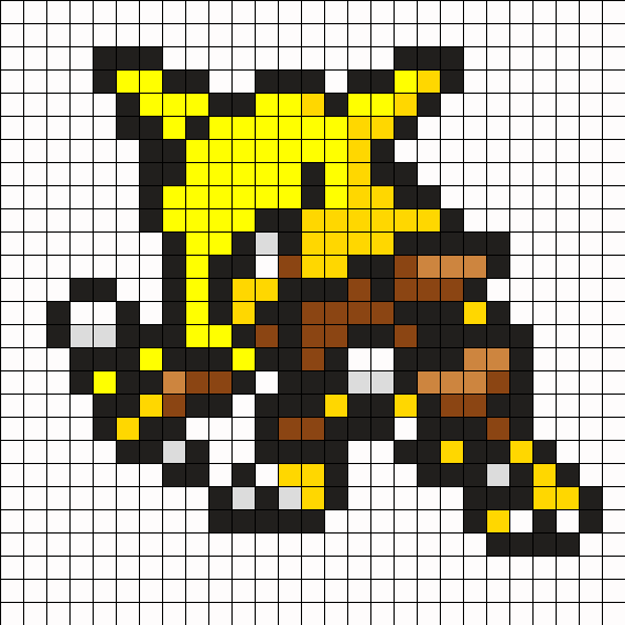 Alakazam Pokemon Bead Pattern