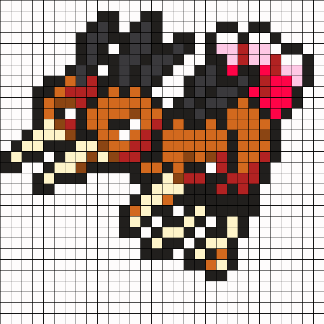 Dodrio Pokemon Bead Pattern