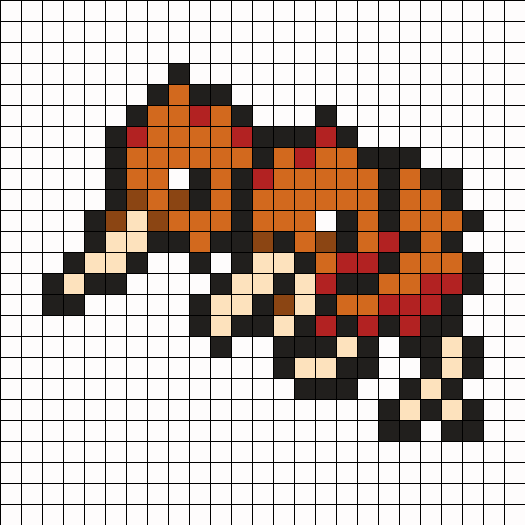 Doduo Pokemon Bead Pattern