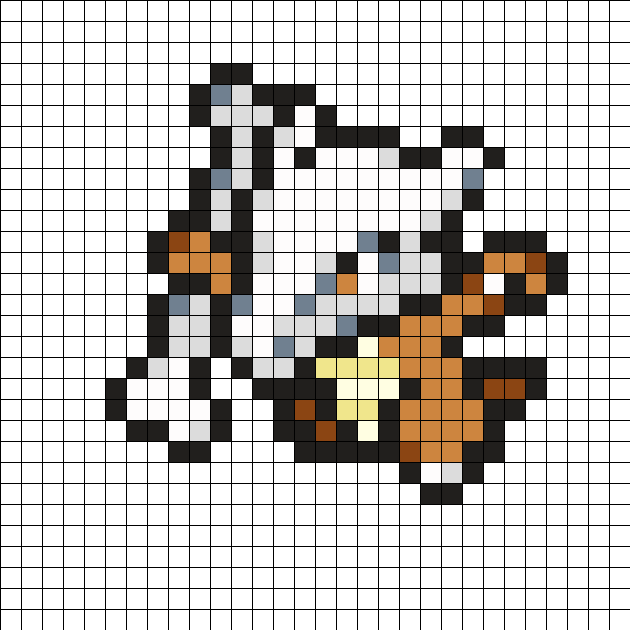 Marowak Pokemon Bead Pattern