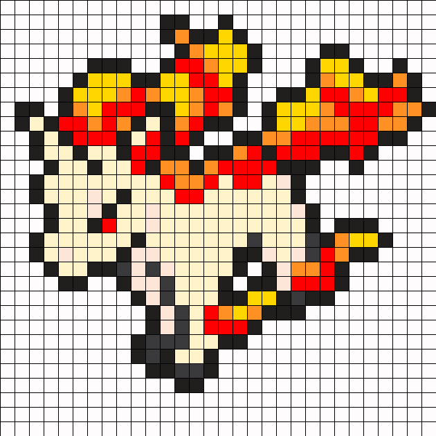 Rapidash Pokemon Bead Pattern